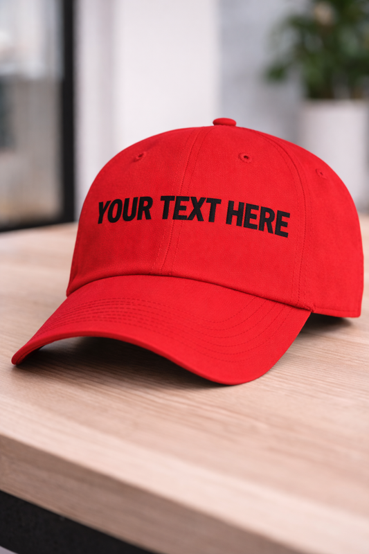 Custom Dad Cap with Text